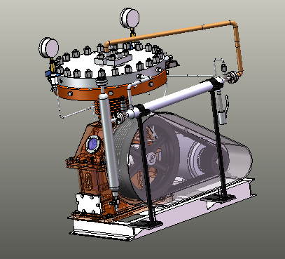 隔膜压缩机3d模型下载_三维模型_solidworks模型 - 制造云 | 产品模型